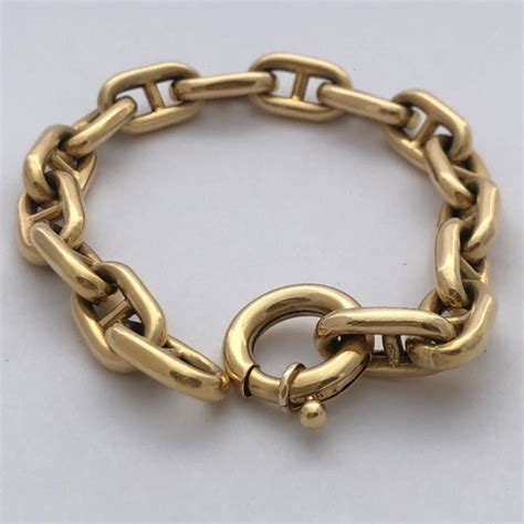 bracelet maille hermes|hermes chain bracelets.